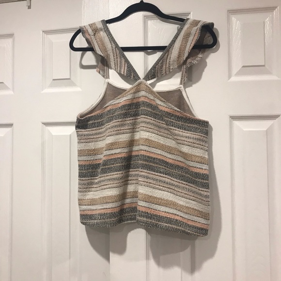 Madewell Texture Thread Ruffle Strap Tank - Picture 7 of 7